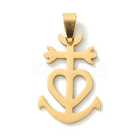 201 Stainless Steel Pendants STAS-U003-11G-1