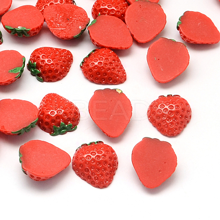 Strawberry Resin Decoden Cabochons LS-CRES-R183-09-1