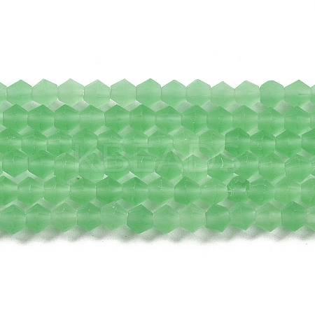 Imitate Austrian Crystal Frosted Glass Beads Strands EGLA-A039-T6mm-MD24-1