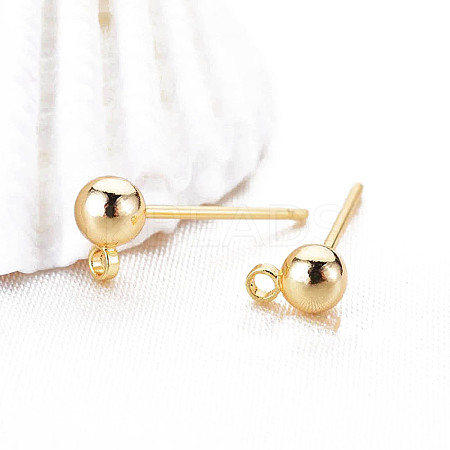 Alloy Stud Earring Findings LS-FIND-WH0126-734D-KCG-1