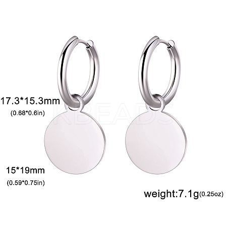 304 Stainless Steel Hoop Earrings FS-WG6A0FB-03-1