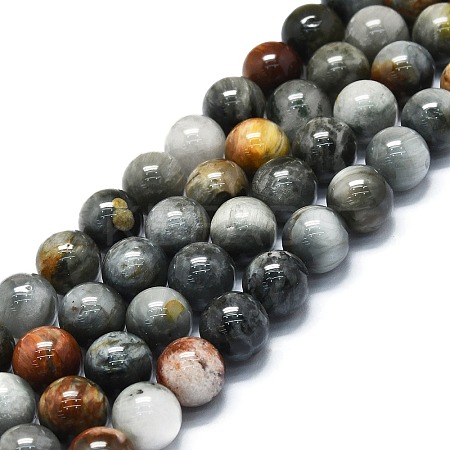 Natural Eagle Eye Stone Beads Strands G-K245-A09-05-1