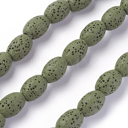 Natural Lava Rock Beads Strands G-F671-03A-15-1