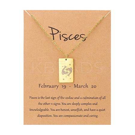 Twelve Constellations Pendants Necklaces LS-PW-WG2D875-06-1