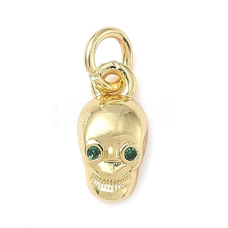 Brass Micro Pave Cubic Zirconia Charms ZIRC-I356-29G-1