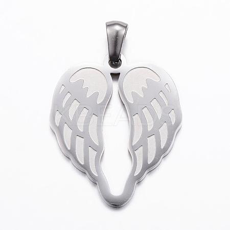 Tarnish Resistant 304 Stainless Steel Pendants STAS-E135-03P-1