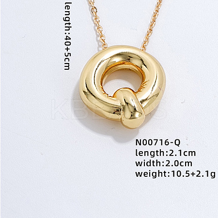 Stainless Steel Party Balloon Letter Pendant Cable Chain Necklaces for Women YF1942-17-1