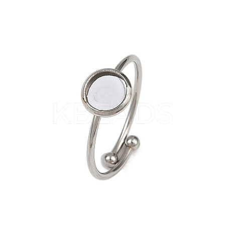 304 Stainless Steel Cuff Ring Components STAS-D372-03P-01-1