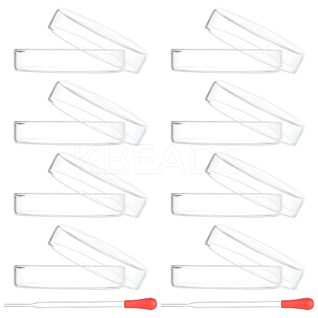 Flat Round Glass Biochemical Petri Dish GLAA-OC0001-17-1