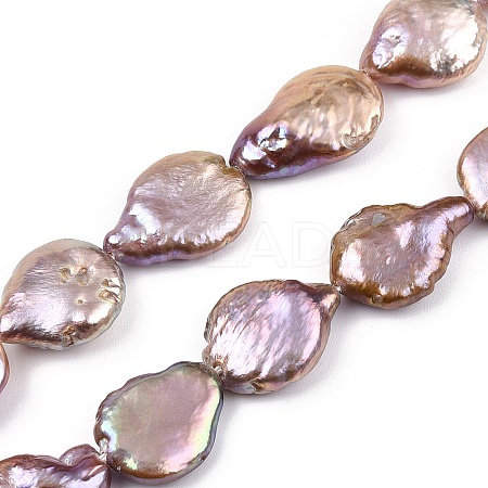 Natural Keshi Pearl Beads Strands PEAR-S012-23A-1-1