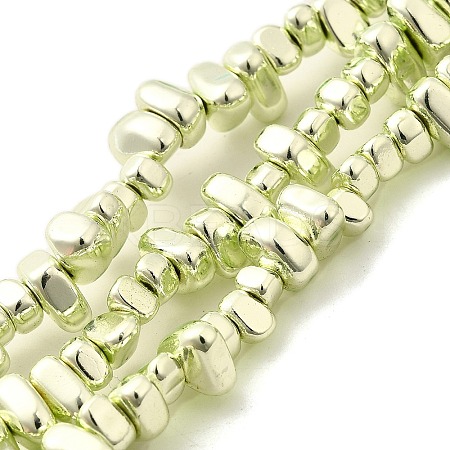 Baking Paint Electroplated Synthetic Non-magnetic Hematite Beads Strands G-H072-D01-01F-1