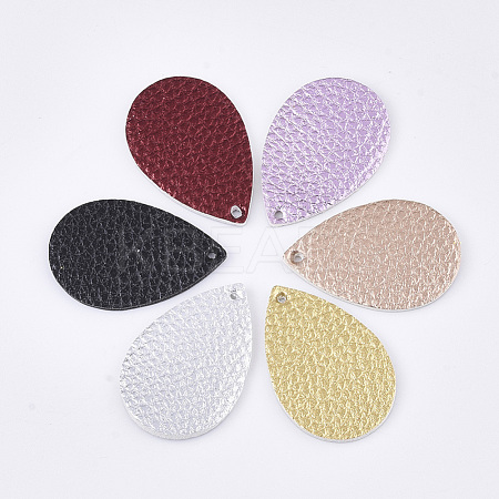 PU Leather Pendants FIND-S300-38B-M-1