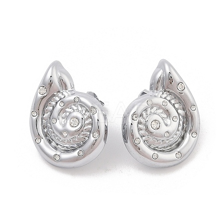 304 Stainless Steel Stud Earrings for Women EJEW-C120-19P-1
