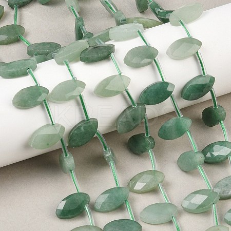 Natural Green Aventurine Beads Strands G-P607-A04-01-1