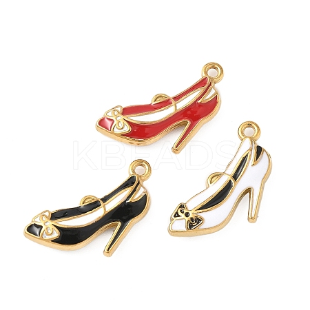 304 Stainless Steel Enamel Pendants STAS-I346-45G-02-1