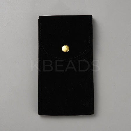 Rectangle Velvet Single Watch Storage Bag ABAG-WH0038-63B-1