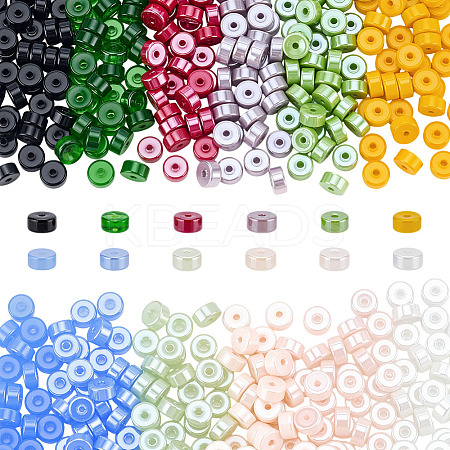 600Pcs 12 Colors Imitation Jade Glass Seed Beads SEED-ME0001-05-1