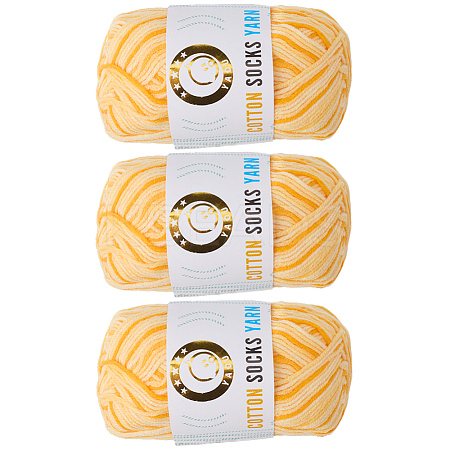 3 Skeins 3-Ply Cotton Yarn YCOR-DJ0001-06C-1