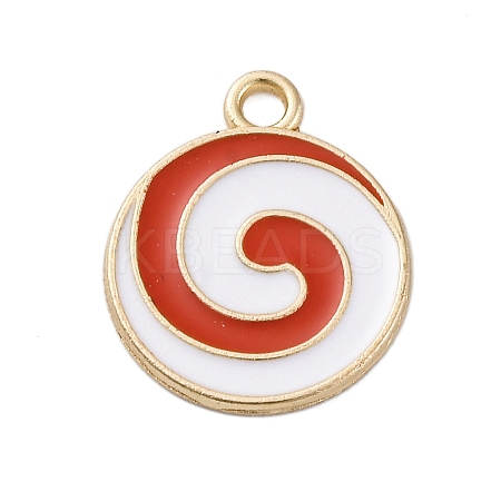 Christmas Alloy Enamel Pendants ENAM-S027-01F-G-1