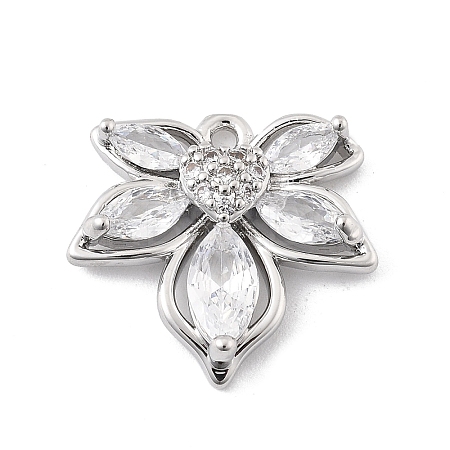 Brass Micro Pave Cubic Zirconia Pendants LS-KK-K371-37P-1