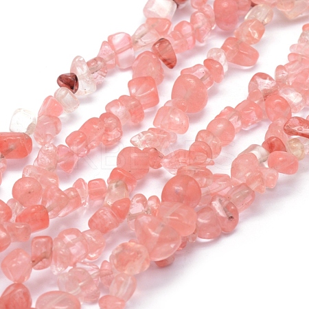 Cherry Quartz Glass Beads Strands G-P332-05-1