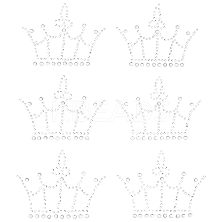 Crown Resin Hotfix Rhinestone DIY-WH0661-26B-1