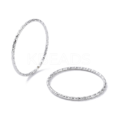 Non-Tarnish 304 Stainless Steel Textured Finger Rings RJEW-G298-03P-1
