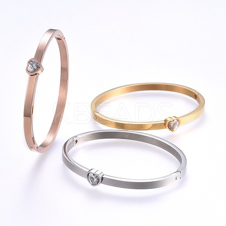 304 Stainless Steel Bangles BJEW-P222-08-1