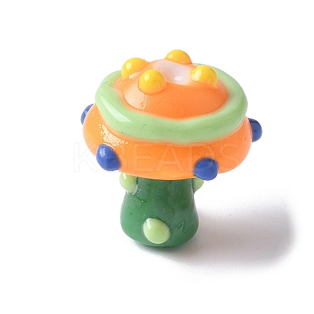 Handmade Lampwork Bumpy Beads LAMP-Q007-01B-1