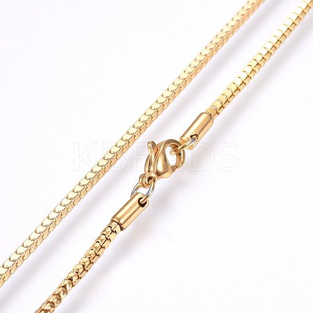 304 Stainless Steel Chain Necklaces MAK-L015-02A-1
