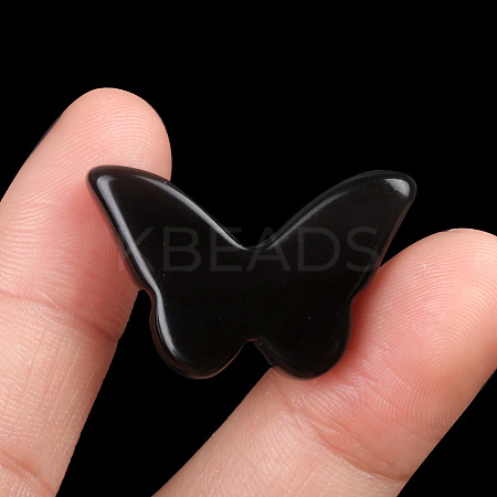 Natural Obsidian Pendants PW-WG51197-05-1