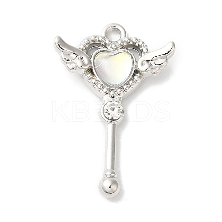 Rack Plating Alloy Pendants FIND-I039-009P-01-1