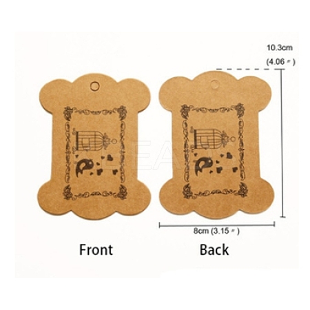 Kraft Paper Cord Display Cards DIY-WH0209-96D-1