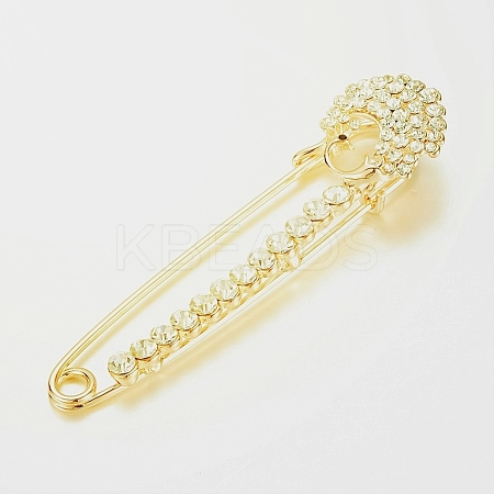 Alloy Glass Rhinestones Brooches LS-JEWB-G001-18-1