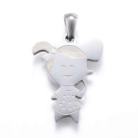 Tarnish Resistant 304 Stainless Steel Pendants STAS-K162-026P-1