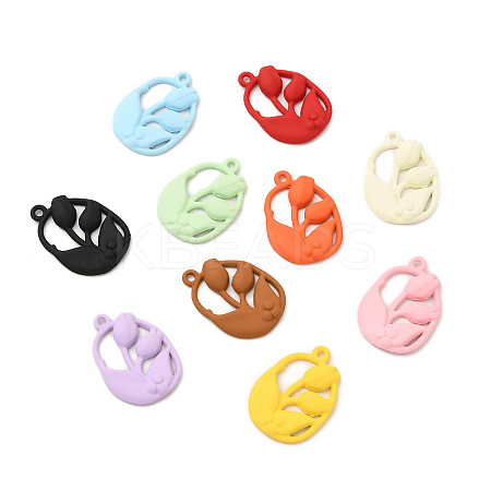 Rack Plating Alloy Pendants FIND-C018-01-1