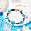 Coconut Braided Bead Bracelets BJEW-JB10078-02-4