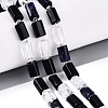 Natural Obsidian & Sodalite & Quartz Crystal Beads Strands G-Q614-01A-07-1