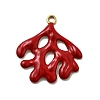 304 Stainless Steel Enamel Pendants STAS-I355-11G-02-1