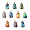 30Pcs 10 Styles Rack Plating Alloy Pendants ENAM-CJ0004-71-7