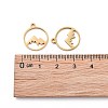 201 Stainless Steel Laser Cut Pendants STAS-S105-T901-2G-4