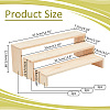3Pcs Wood Display Display Risers for Bracelets ODIS-WH0004-07-2