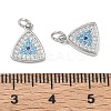SHEGRACE Brass Colorful Cubic Zirconia Pendants XGRQ3K375-520P-3