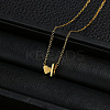 Alloy Letter Heart Pendant Necklaces for Women WGBB55E-05-1