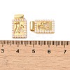 Rack Plating Brass & Acrylic Pearl Pendants X-KK-G488-05B-G-3