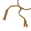 Braided Cotton Cord Bracelet Making MAK-L043-02G-17-3
