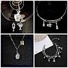 100pcs 10 Style Tibetan Style Alloy Pendants TIBEP-CJ0001-27-7