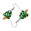 304 Stainless Steel Christmas Tree Dangle Earrings EJEW-JE06524-2