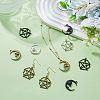 SUPERFINDINGS 30Pcs 6 Styles Alloy Pendants FIND-FH0007-06-4