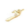 Brass Micro Pave Cubic Zirconia Pendants KK-D019-28G-07-2